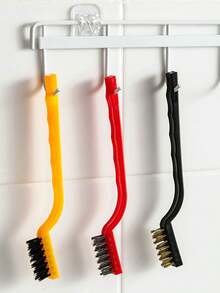 3入組家庭廚房爐灶清潔刷,適用於燃氣灶、抽油煙機、水槽、沟槽和小縫隙清洗