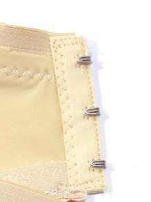 1 Stück Damen Unterstützungs-BH (große Größen) Einfarbig mit elastischer ultra-dünner Unterstützung und Bügeln, einfach und bequem für den täglichen Gebrauch - Beige - Übersicht 8