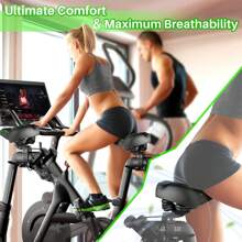 Oversized Bike Seat for Peloton Bike & Bike+, Comfort Seat Cushion Compatible with Peloton, Spin Bike, Road or Exercise Bikes, Bicycle Wide Saddle Replacement for Men & Women, Accessories for Peloton