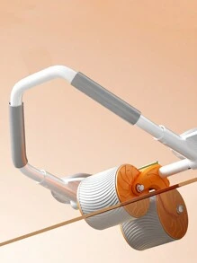 Multicolor Abdominal Wheel With Elastic Resistance Band Set - Orange - View 3