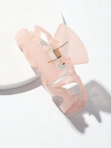1 Miếng Quý cô Đơn giản Trong mờ Hình chữ M Xoăn Sóng Kẹp tóc Chiếc kẹp tóc Phụ kiện tóc In Ánh sáng Màu hồng , Thích hợp Đối với Thông thường hàng ngày Mặc In Tất cả các mùa - Bụi hồng - Xem 5