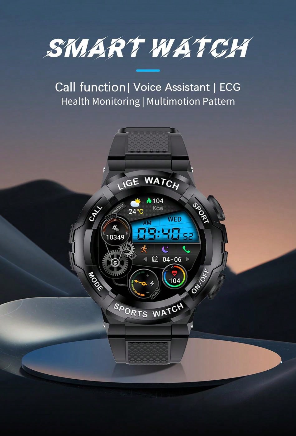 Assistant Vocal De Montres Intelligentes, Consommation De Calories, Surveillance De La Fréquence