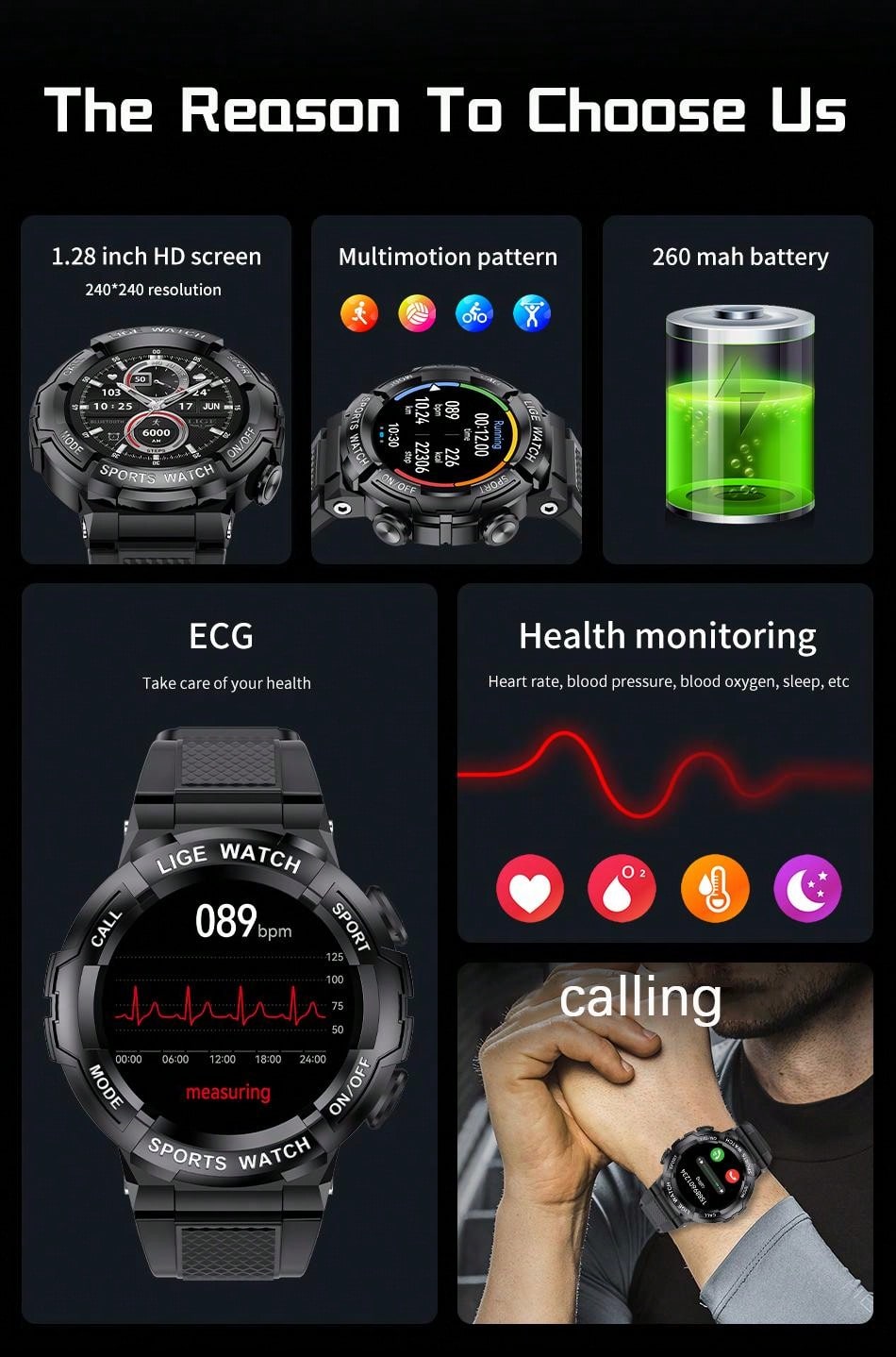 Assistant Vocal De Montres Intelligentes, Consommation De Calories, Surveillance De La Fréquence