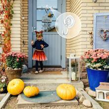 吸盤掛鉤,小型透明重型真空吸盤掛鉤帶清潔布可拆卸窗玻璃門吸盤掛鉤,重複使用的吸盤支架適用於廚房、浴室、淋浴花環-4件裝 - 無色 - 查看 7