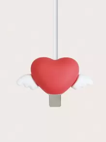 心形數據線保護套 - 紅色 - 查看 1