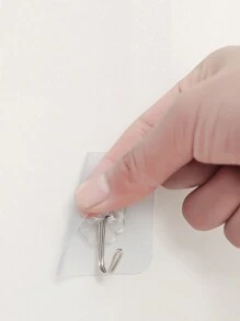 5PCS strong hooks for punch-free clothing hooks - White - View 5