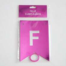 Banderines de feliz cumpleaños, letrero de feliz cumpleaños - Bronce - Ver 2