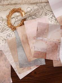 30 件/包復古報紙風格剪貼簿裝飾可撕紙 - 彩色 - 查看 3