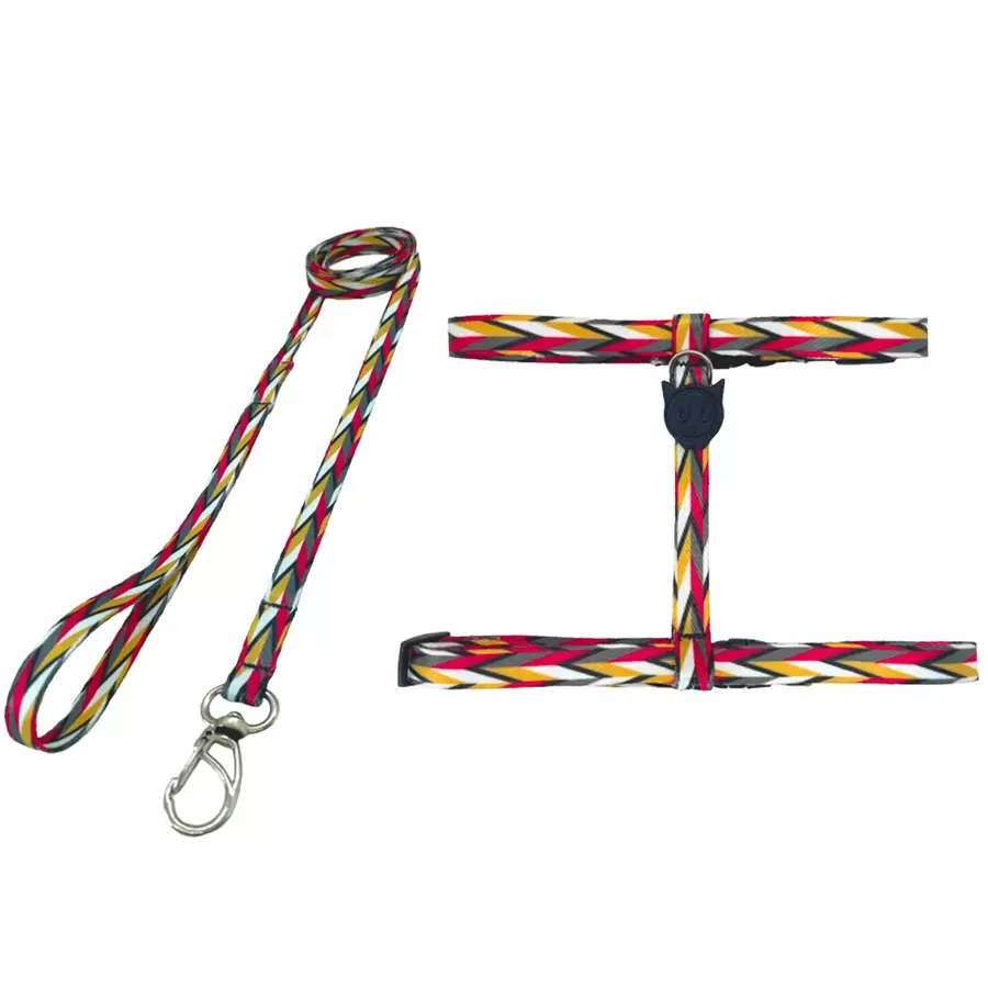Pet Collars, Leashes & Harnesses Sets - 紅色 - 查看 1