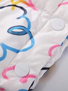 Annil Chaqueta acolchada de media longitud de invierno, de moda informal y cálida, para niños y niñas