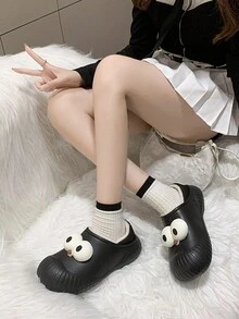 女士室內柔軟、溫暖且舒適的拖鞋,防滑卡通設計