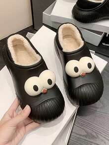女士室內柔軟、溫暖且舒適的拖鞋,防滑卡通設計