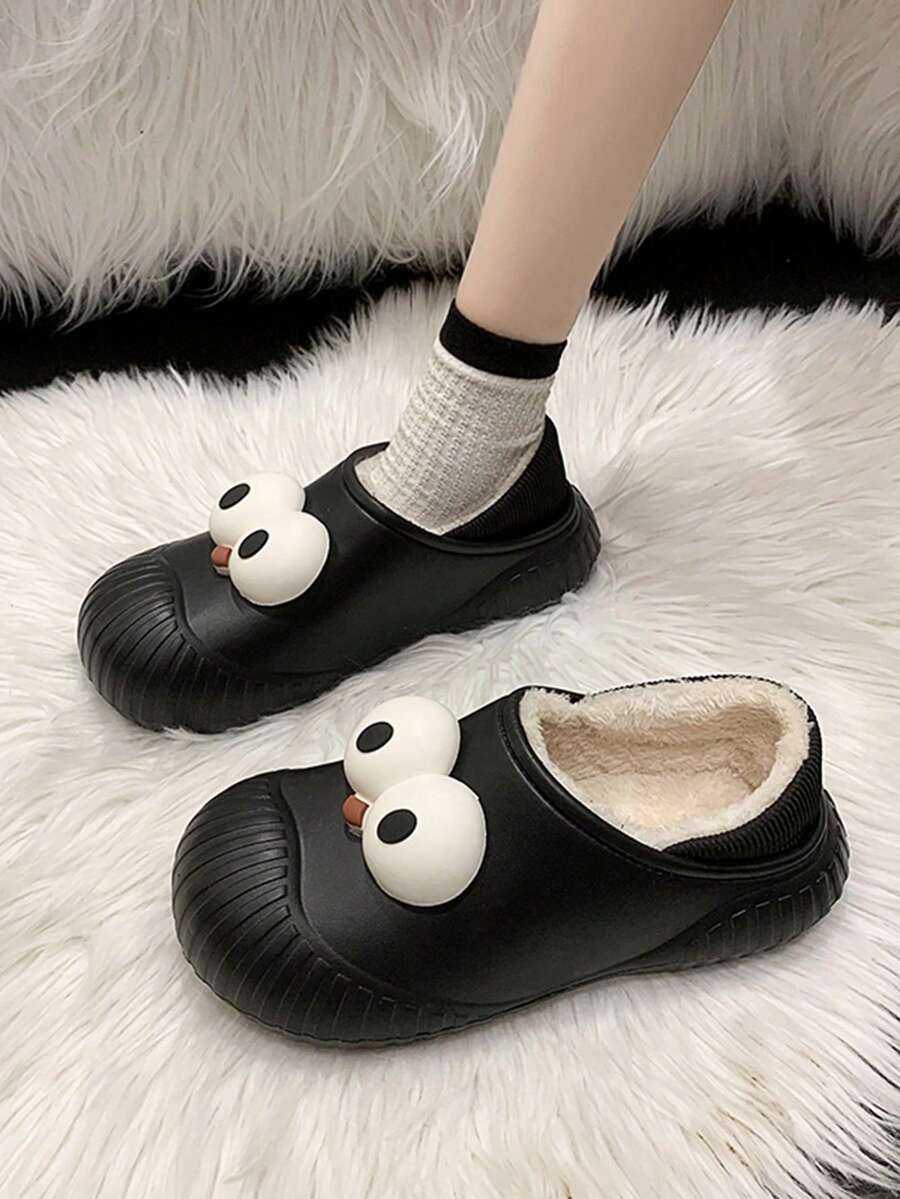 女士室內柔軟、溫暖且舒適的拖鞋,防滑卡通設計