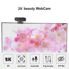 1只黑色網絡攝像頭,兼容windows和macos - 2k - 查看 5