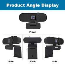 1只黑色網絡攝像頭,兼容windows和macos - 2k - 查看 4