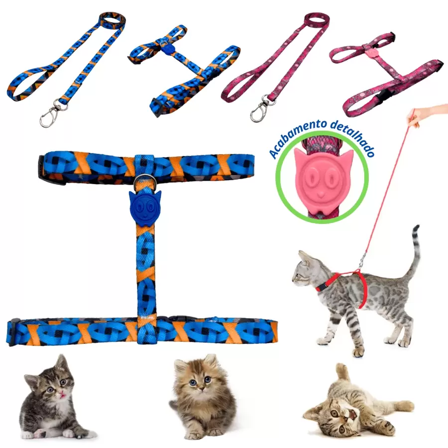 Pet Collars, Leashes & Harnesses Sets - 藍色 - 查看 1