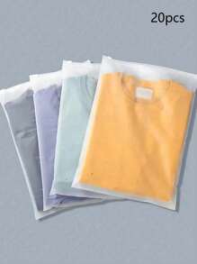 Bộ 20 túi đựng áo sơ mi, túi nhựa và polyester kín có lỗ thông gió và khóa kéo mờ - Hoàn hảo để đựng quần áo, quần jean, quần dài, áo phông và đồ lưu trữ du lịch Túi đựng đồ cho học sinh Túi đựng đồ cho giáo viên Bộ túi đựng đồ cho học sinh Túi đựng đồ cho tủ quần áo Ngăn kéo đựng quần áo Lưu trữ tủ quần áo Ngăn tủ quần áo cho phòng ngủ Ký túc xá Áo len Quần tất Quần jean Đồ lót - Trong sáng - Xem 1