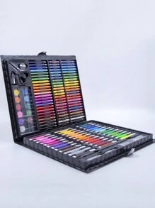 1 set 150 piezas de color al azar arte Cepillo Set - Multicolor - Ver 2