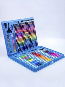 1 set 150 piezas de color al azar arte Cepillo Set - Multicolor - Ver 3