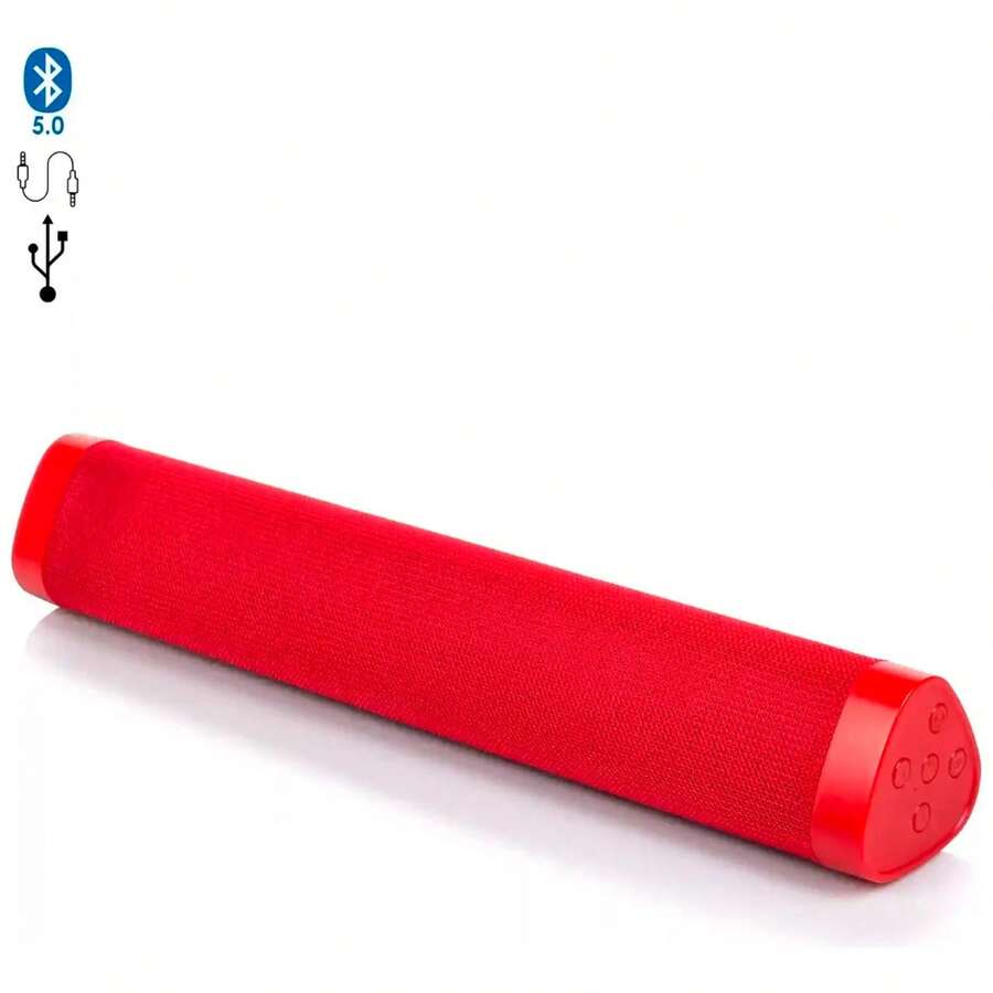 Bocina Portátil Recargable Bluetooth A500 Para Android/ios - Rojo - Ver 1