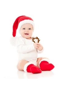 2pcs Random Christmas Teething Toys My First Christmas Teether for 0-24 Months Baby Toddlers Christmas Stocking Stuffers Party Favors Gifts - Multicolor - View 5