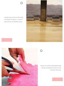 12pcs Pink Plush Foam Cushions, Removable & Washable, Non-shedding, For Girls' Room, Square Interlocking, Fluffy & Comfortable, Non-slip, Ideal For Living Room, Bedroom, Baby Room, Kindergarten Decoration, Size: 11.8 X 11.8 Inches - Hot Pink - View 10