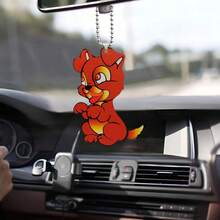 卡通狗設計後視鏡裝飾多功能汽車掛飾,適用於家居、鑰匙扣、背包裝飾 - 彩色 - 查看 7