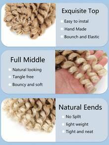 8 英寸 20 根魔杖捲曲鉤針頭髮牙買加彈性鉤針頭髮短捲髮辮子頭髮捲曲鉤針頭髮