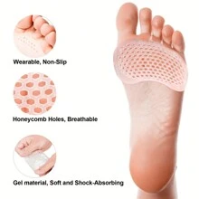 Forefoot Pad For High Heel Shoes, Prevent Painful Feet, Ultra Soft Honeycomb Breathable Non-slip Cushion Foot Protection