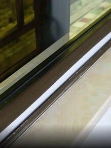 1pc 2m Three-layer Sealing Windproof Strip For Sliding Window, Plastic Steel Window Gap Sealing Sill, Weatherproofing Soundproofing Seal Strip - White - View 3