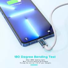 iPhone Charger Block,Cube Apple iPhone Charger[Apple MFi Certified]2Pack Fast Charging Data Sync Lightning Cable Cord USB Wall Charger Travel Adapter for iPhone 14/13/12/11/10/XS/XR/8 Plus/8/7/AirPods - 白色 - 查看 6