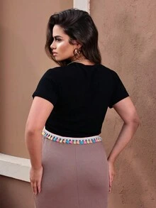 Women Two-piece Outfits - 黑色 - 查看 4