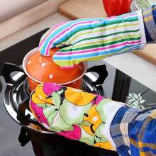 微波爐專用加厚耐熱防燙手套,廚房烘焙必備,隨機配送 - 彩色 - 查看 8