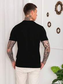 Men T-Shirts - 黑與白 - 查看 2