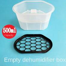 One Piece Thermal Reusable Dehumidification Box Desiccant Storage Moisture Absorption Box Indoor Dehumidification Moisture Absorption Empty Box - Blue and White - View 1
