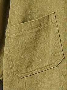 男童秋季雙口袋休閒襯衫