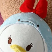 Búp bê nhồi bông hình vịt cao 35 cm - Nhân vật hoạt hình kinh điển, búp bê nhồi bông mềm mại, gối ôm và đồ chơi an ủi cho trẻ em (Vịt Daisy) - Màu xanh nhạt - Xem 7