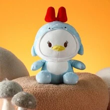 Búp bê nhồi bông hình vịt cao 35 cm - Nhân vật hoạt hình kinh điển, búp bê nhồi bông mềm mại, gối ôm và đồ chơi an ủi cho trẻ em (Vịt Daisy) - Màu xanh nhạt - Xem 2