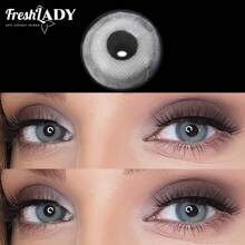 FRESH LADY Freshlady Pixie Gray Colored Contact Lenses 1 Year Disposable - Grey - View 2