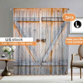 2pcs Home Decorative Curtains, Eight-shaped Stripe Curtains With Two Ring Locks, Including Pole Bags, Suitable For Kitchen, Cafe, Living Room