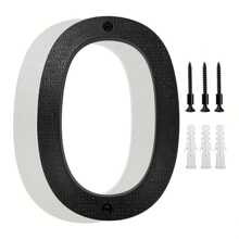 1 szt 8 cali Ruchomy Dom Liczby Dla Na wolnym powietrzu Adres , Odpowiedni Dla Dom , Ogród  , Skrzynka pocztowa , Czarny Nowoczesny  Adres Numer Dekoracje , Zwiększyć 911 , Z Zestaw Z Paznokcie - Czarne - Zobacz 6