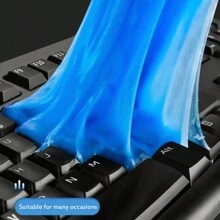 Magic Car Cleaner Sticky Keyboard Cleaning Slime Mud Dusting Soft Universal Gel Gum Glue Cleaning Slime - Blue - View 4