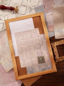 30 件/包復古報紙風格剪貼簿裝飾可撕紙 - 彩色 - 查看 2