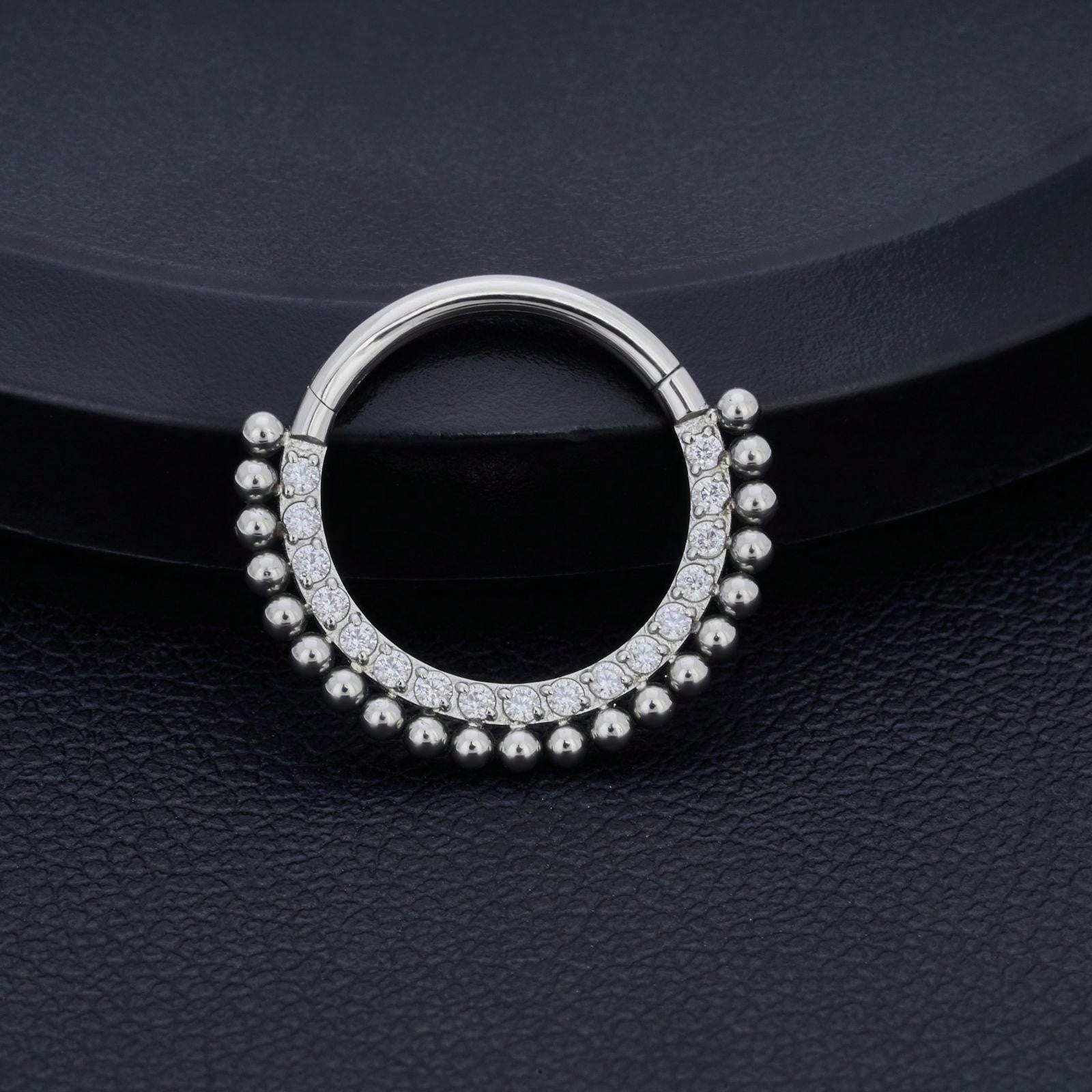 Lantine 16g Neusring Hoepel G23 Titanium Scharnierend Segment Septum Ringen Naadloze Clicker Sleeper Daith Tragus Helix Kraakbeen Piercing Hoepel Oorbellen