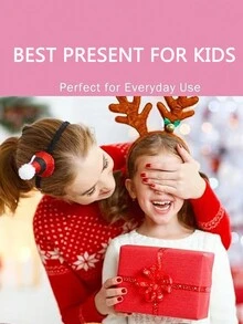 3 件套儿童冬季针织帽、围巾和手套套装，女孩男孩幼儿保暖内衬毛线帽颈部保暖配饰套装 - 黑色 - 查看 5