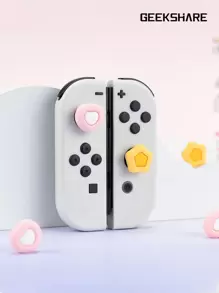 GeekShare 4pcs Heart & Star Shaped Button Protective Case Compatible With Switch/Oled/Lite - Multicolor - View 4