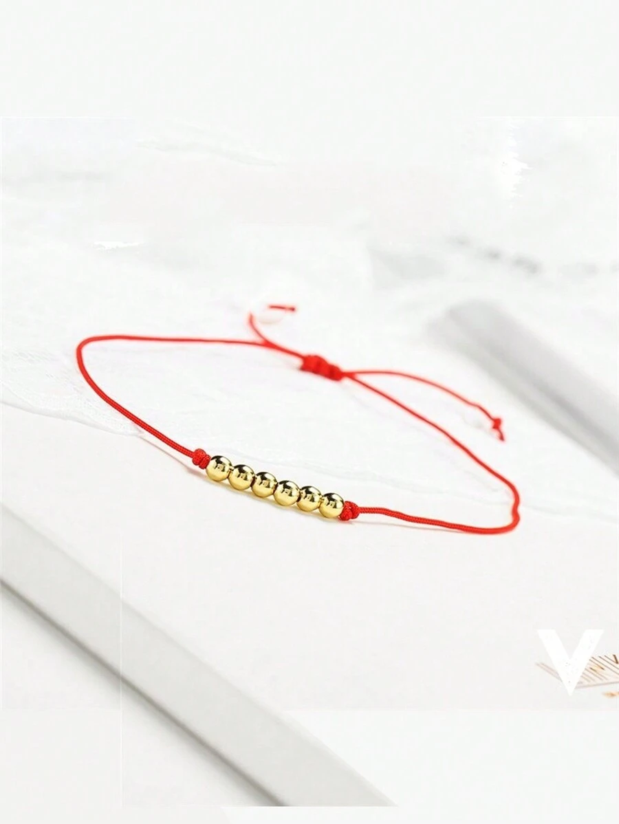 Red Thread Protection Bracelet - Rot - Übersicht 1