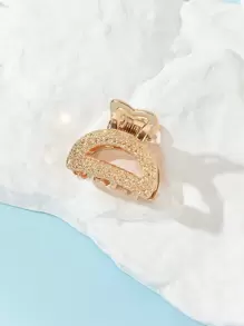 1入時尚的中空半圓形造型女士髮夾,適合日常佩戴 - 金色 - 查看 4