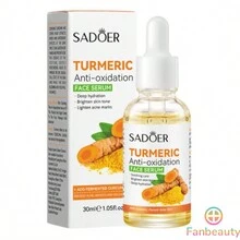 Suero Facial De Cúrcuma Corrector de manchas oscuras, aceite de limón y cúrcuma,  PARA TODO TIPO DE PIEL brillo de la piel para aclarar el acné, parches oscuros, acné, piel brillante, 30ml - transparente - Ver 6