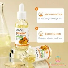 Suero Facial De Cúrcuma Corrector de manchas oscuras, aceite de limón y cúrcuma,  PARA TODO TIPO DE PIEL brillo de la piel para aclarar el acné, parches oscuros, acné, piel brillante, 30ml - transparente - Ver 9